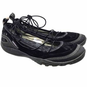 Merrell Women's Shoes Size Us 6 Black Suede Flat